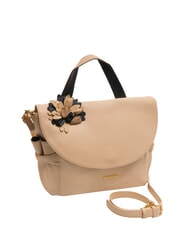 BRACCIALINI SOFIA Sac &agrave; main en cuir avec fleur beige - Sacs pour Femme - 2