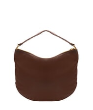 BRACCIALINI NAOMI Sac hobo en cuir avec chaîne marron - Sacs pour Femme - 4