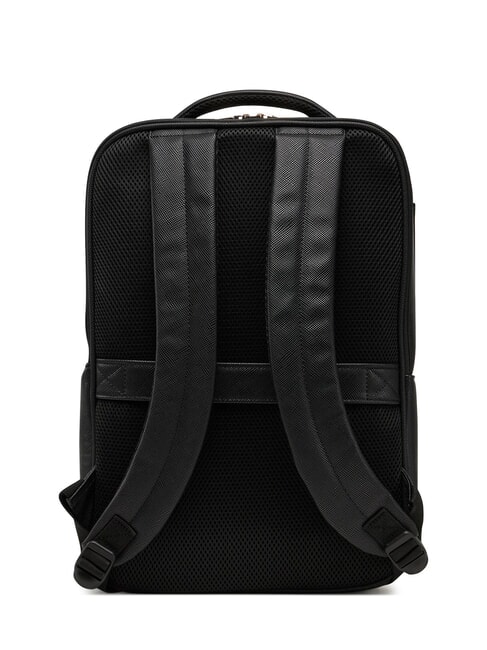 NOROM Grand sac à dos imprimé saffiano NOIR - Sacs pour Femme