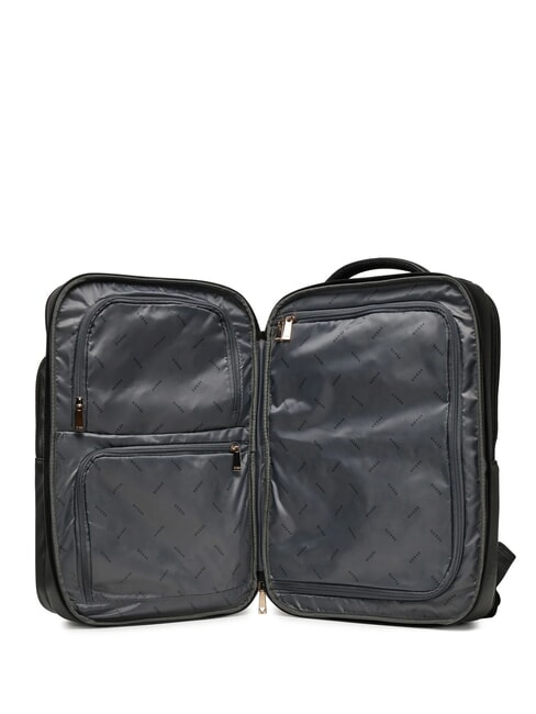 NOROM Grand sac à dos imprimé saffiano NOIR - Sacs pour Femme