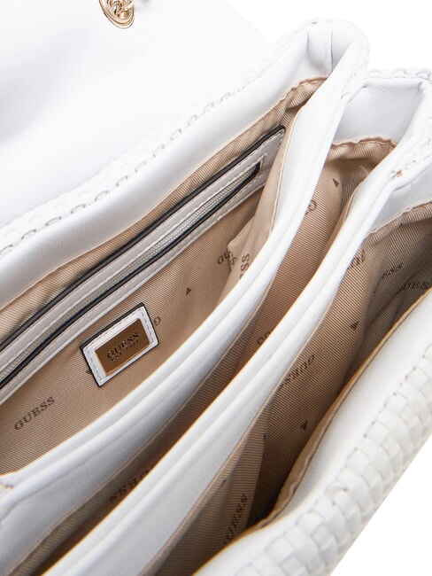 PHAEDRA Sac &agrave; bandouli&egrave;re tiss&eacute; blanc - Sacs pour Femme