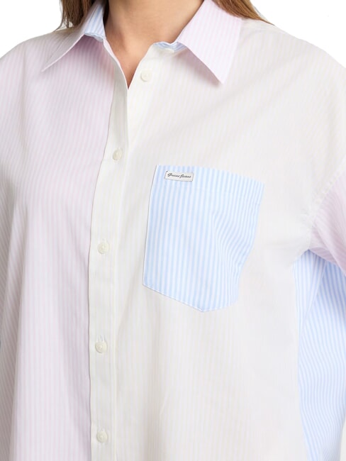 LS OVERSIVE POCKETS Chemise ample à rayures rayé multicolore - Chemises