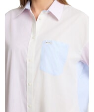 GUESS JEANS LS OVERSIVE POCKETS Chemise ample à rayures rayé multicolore - Chemises - 3