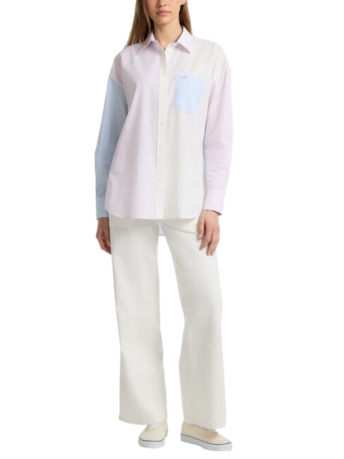 LS OVERSIVE POCKETS Chemise ample à rayures rayé multicolore - Chemises