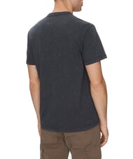 GUESS SS CN TREATED T-shirt en coton bleu honnête - T-shirt - 2