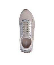 LIUJO EVELYN 915 Baskets avec inserts logo beige/argent - Chaussures Femme - 6