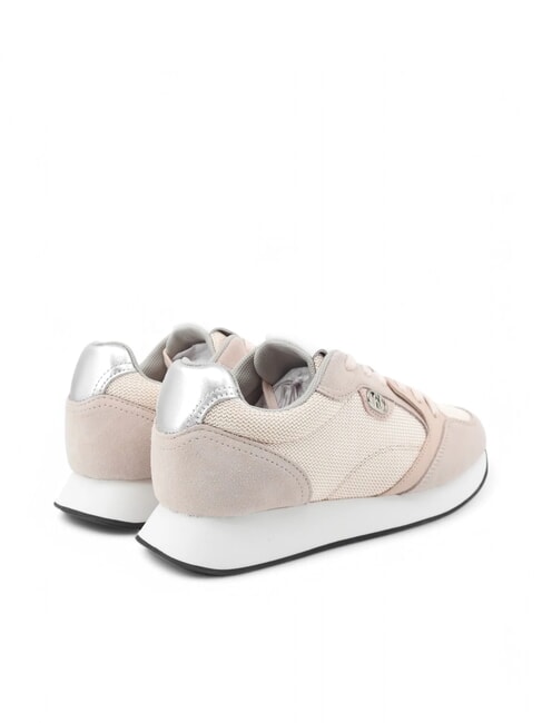 VIBE 03 Baskets de course en cuir et tissu nu - Chaussures Femme