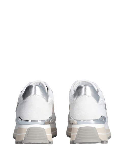 MAXI WONDER 73 Baskets à empiècements floraux blanc cassé - Chaussures Femme