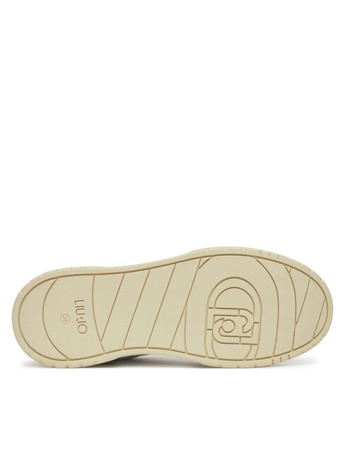 ME 03 Snakers en cuir et daim nu/blanc/pois - Chaussures Femme