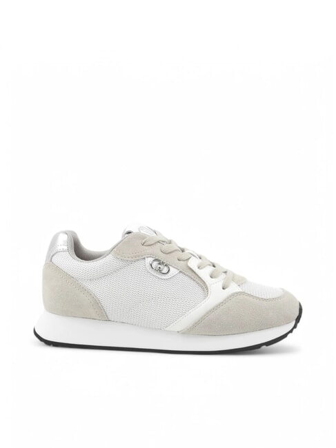 VIBE 03 Baskets de course en cuir et tissu sable/blanc - Chaussures Femme