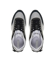 LIUJO LOLO 17 Baskets à paillettes lurex noir cassé - Chaussures Femme - 4