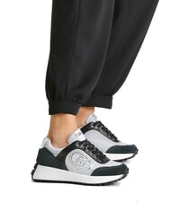 LIUJO LOLO 17 Baskets à paillettes lurex noir cassé - Chaussures Femme - 7