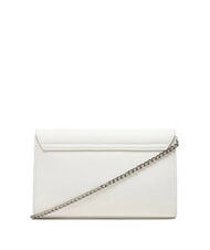 LOVE MOSCHINO CHAIN Lettering Sac &agrave; bandouli&egrave;re blanche - Sacs pour Femme - 2