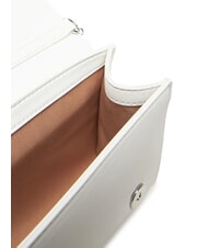 LOVE MOSCHINO CHAIN Lettering Sac &agrave; bandouli&egrave;re blanche - Sacs pour Femme - 4