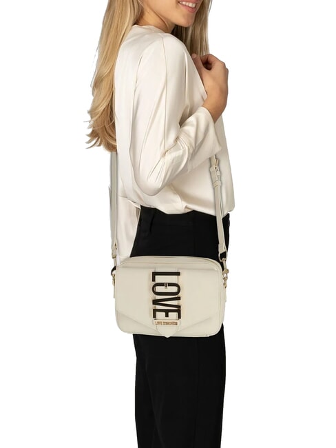 VERTICAL LOGO Mini sac à bandoulière Ivoire - Sacs pour Femme