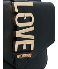 LOVE MOSCHINO VERTICAL LOGO Mini sac à bandoulière Noir - Sacs pour Femme - 3