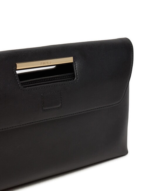GIADA Grande pochette en cuir Noir - Sacs pour Femme