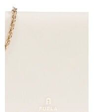 FURLA MYFURLA Pochette en cuir avec bandoulière en chaîne CRÈME - Sacs pour Femme - 4