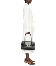 FURLA GOCCIA Petit sac à bandoulière en cuir Noir - Sacs pour Femme - 5