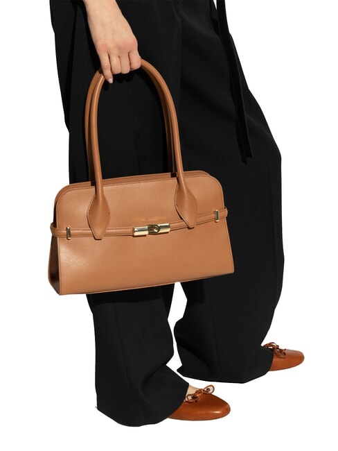 GOCCIA Petit sac à bandoulière en cuir Brandy - Sacs pour Femme