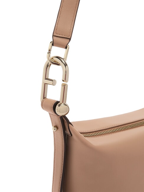 NUVOLA M Sac en cuir double portabilité grège - Sacs pour Femme