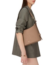 FURLA NUVOLA M Sac en cuir double portabilité grège - Sacs pour Femme - 6