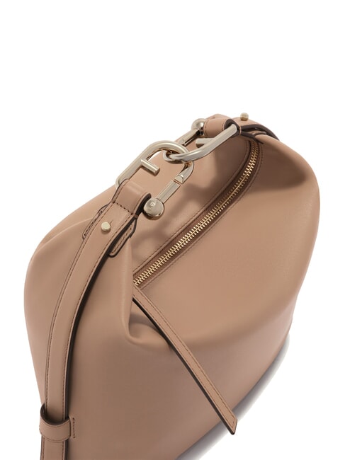 NUVOLA M Sac en cuir double portabilité grège - Sacs pour Femme