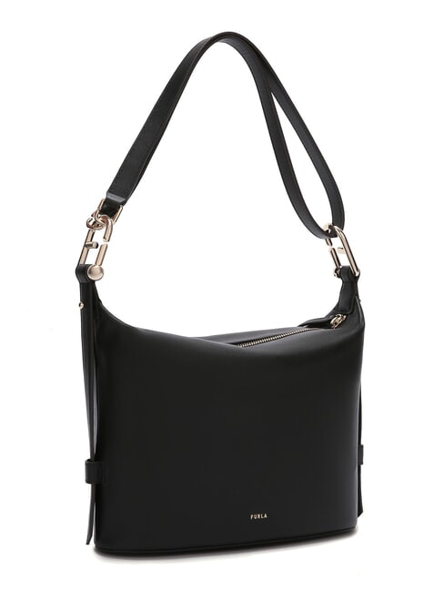 NUVOLA M Sac en cuir double portabilité Noir - Sacs pour Femme