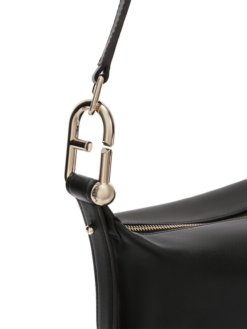 NUVOLA M Sac en cuir double portabilité Noir - Sacs pour Femme