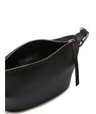 FURLA NUVOLA M Sac en cuir double portabilité Noir - Sacs pour Femme - 4