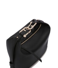 FURLA NUVOLA M Sac en cuir double portabilité Noir - Sacs pour Femme - 6