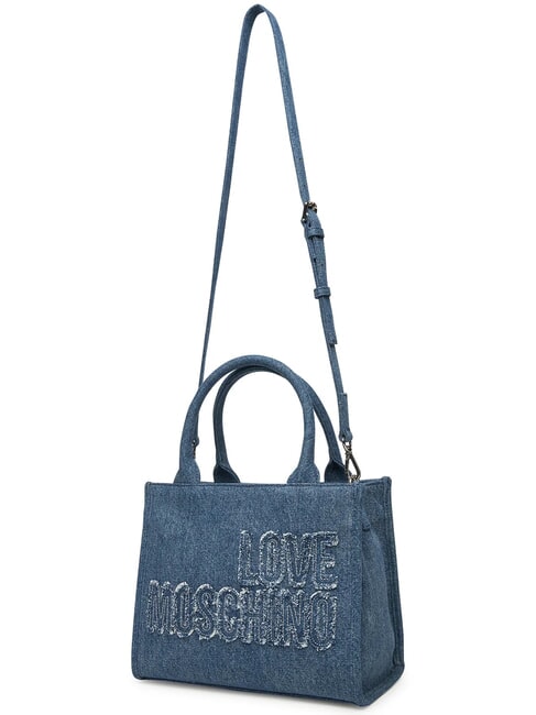 DENIM Sac &agrave; main avec bandouli&egrave;re bleu - Sacs pour Femme