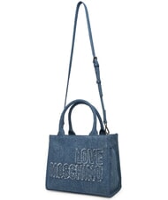 LOVE MOSCHINO DENIM Sac &agrave; main avec bandouli&egrave;re bleu - Sacs pour Femme - 3