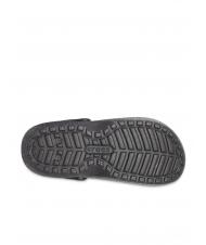 CROCS CLASSIC GLITTER LINED CLOG Sabot rembourré noir/argent - Chaussures Femme - 7