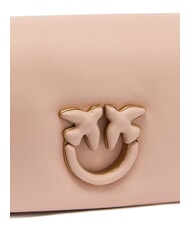 PINKO LOVE CLICK PUFF Mini sac porté épaule en cuir poudre de couleur en bloc - Sacs pour Femme - 3