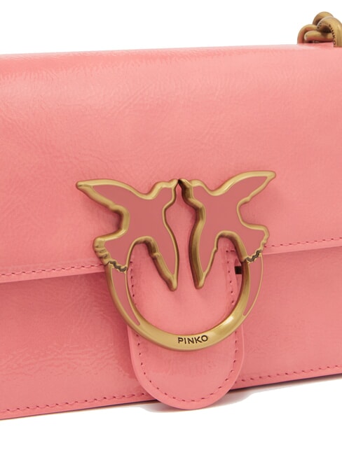 LOVE ONE MINI  Mini sac à bandoulière fleur de pêcher-or antique - Sacs pour Femme