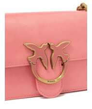 PINKO LOVE ONE MINI  Mini sac à bandoulière fleur de pêcher-or antique - Sacs pour Femme - 3