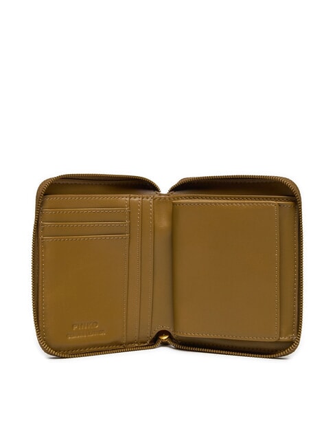 TAYLOR Portefeuille en cuir zippé plantation-or antique - Portefeuilles Femme
