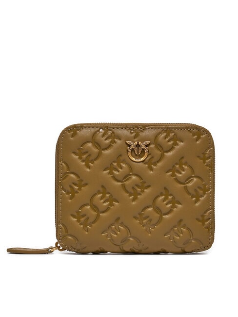 TAYLOR Portefeuille en cuir zippé plantation-or antique - Portefeuilles Femme