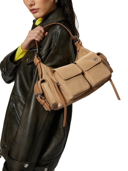 CARGO Sac bandouli&egrave;re avec poches beige-gris fum&eacute;-nickel brillant - Sacs pour Femme