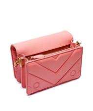 PINKO LOVE CLICK Mini sac en cuir matelassé fleur de pêcher-or antique - Sacs pour Femme - 6