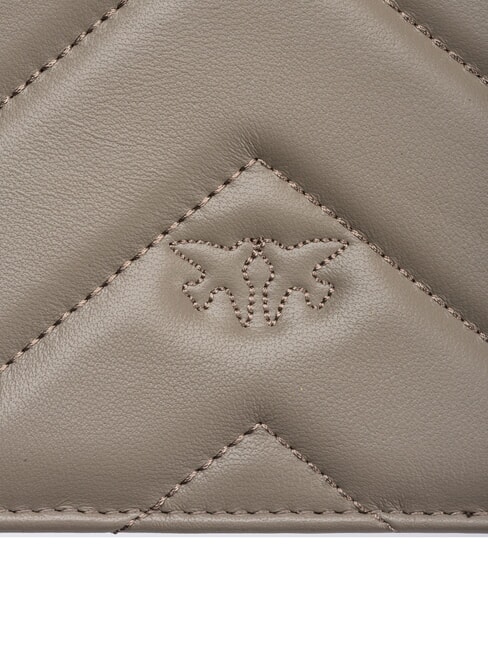 LOVE CLICK CLASSIC Sac en cuir matelassé noyer-or antique - Sacs pour Femme