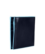 PIQUADRO BLUE SQUARE  Portefeuille en cuir, avec rabat bleu - Portefeuilles Homme - 4