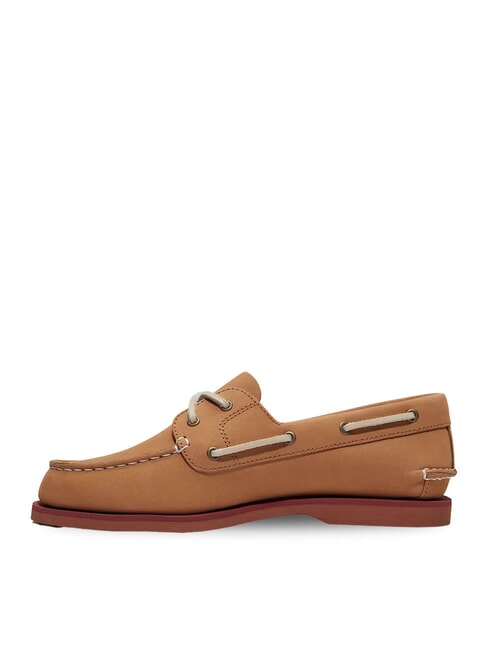 CLASSIC BOAT  Chaussures bateau en cuir nubuck beige moyen - Chaussures Femme