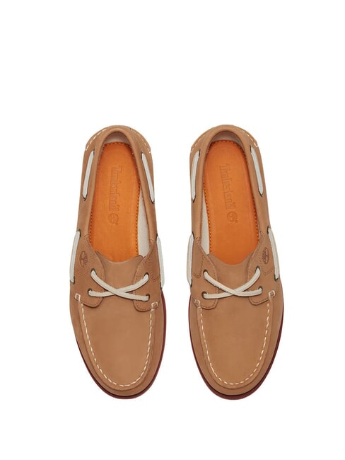 CLASSIC BOAT  Chaussures bateau en cuir nubuck beige moyen - Chaussures Femme