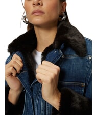 PINKO POP Veste en jean avec appliqués lavage vintage moyennement foncé - Vestes pour femmes - 3