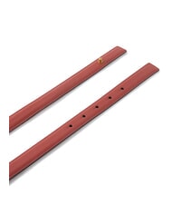 PINKO LOVE MINI Ceinture fine en cuir rouge/noir-or antique - Ceintures - 4