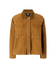 PINKO CANNONE Veste caban avec col en velours bronze - Vestes pour femmes - 5