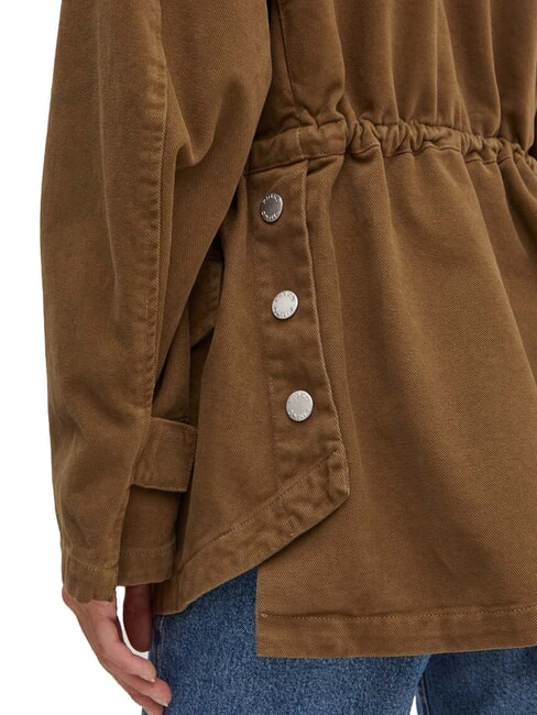 DIATONIA Veste en jean avec cordon de serrage vert olive foncé - Vestes pour femmes