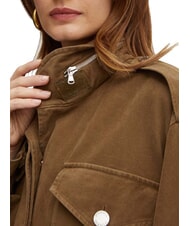 PINKO DIATONIA Veste en jean avec cordon de serrage vert olive foncé - Vestes pour femmes - 5